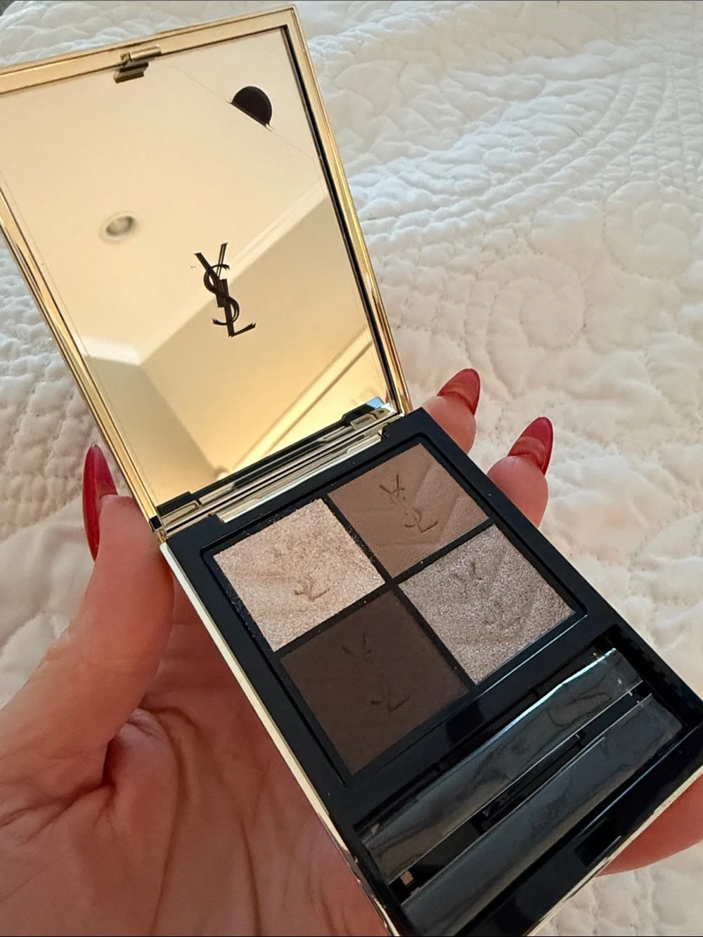 Yves Saint Laurent Eyeshadow Quad - Shimmery Champagne, Taupe & Deep Brown